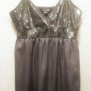 Forever 21 Gray Dress l Party Dress l Cocktail Dress l Sequin Sundress